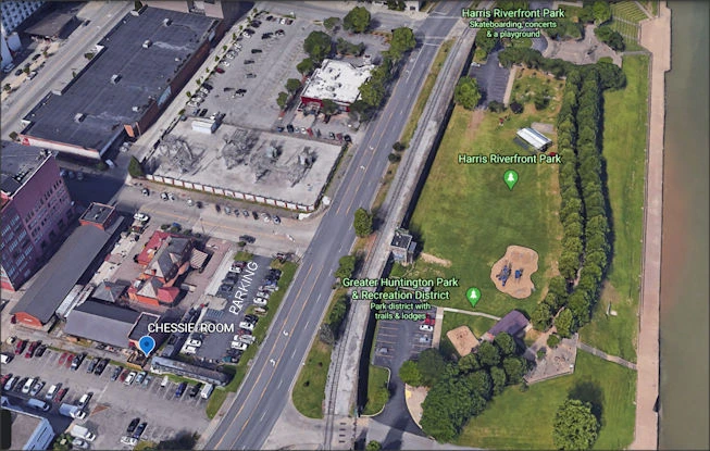 Map to Chessie Room showing location at Heritage Station